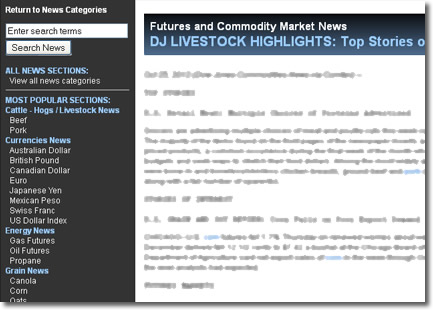 Dow Jones News Example